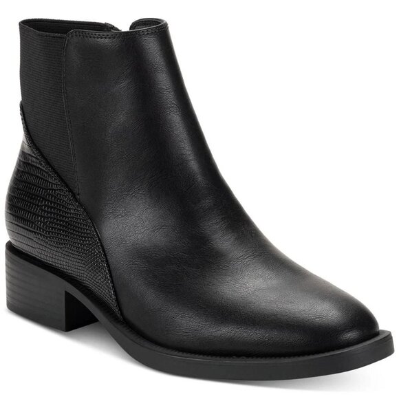 Style & Co. Edwinaa Gore Booties Black 5M Memory Foam Inside Zip MSRP $79 - Picture 1 of 5